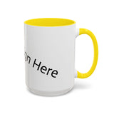 Personalized Accent Coffee Mug - Customizable Design for Home or Office