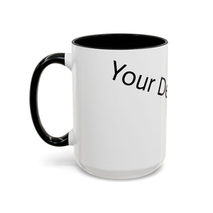 Personalized Accent Coffee Mug - Customizable Design for Home or Office