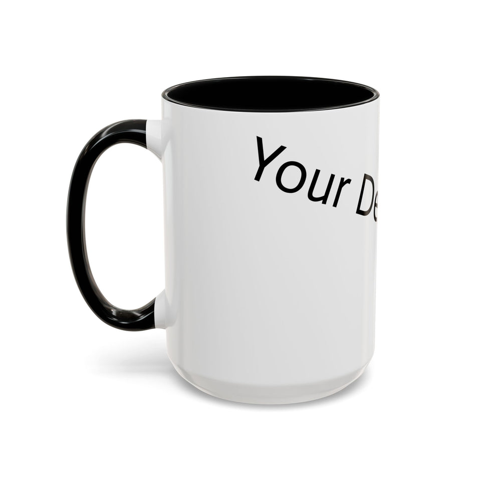 Personalized Accent Coffee Mug - Customizable Design for Home or Office
