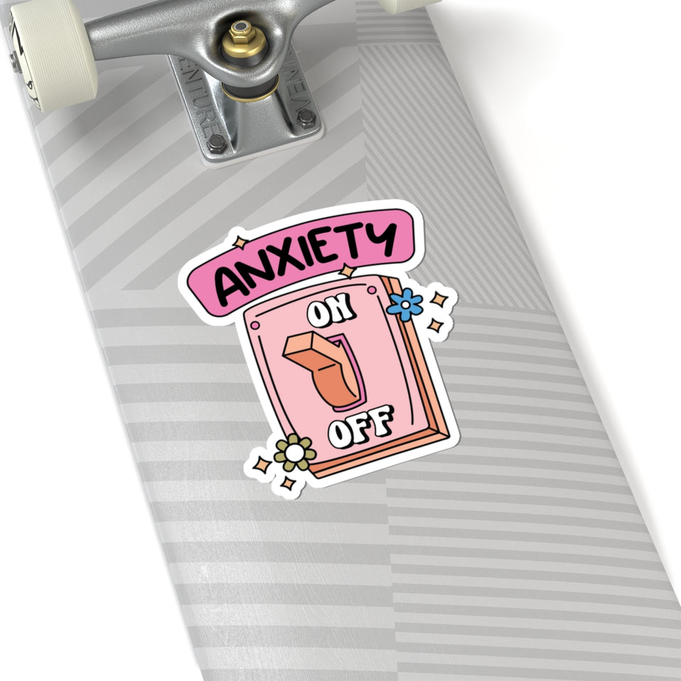 Anxiety On Off Kiss-Cut Stickers