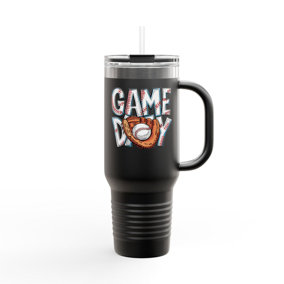 Game Day Insulated Travel Mug - 40oz Sports Tumbler for Enthusiasts