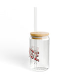 Plaid Nurse Sipper Glass, 16oz