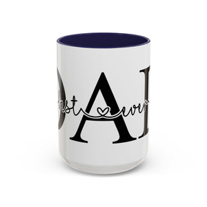 Best Dad Ever Accent Coffee Mug (11, 15oz)