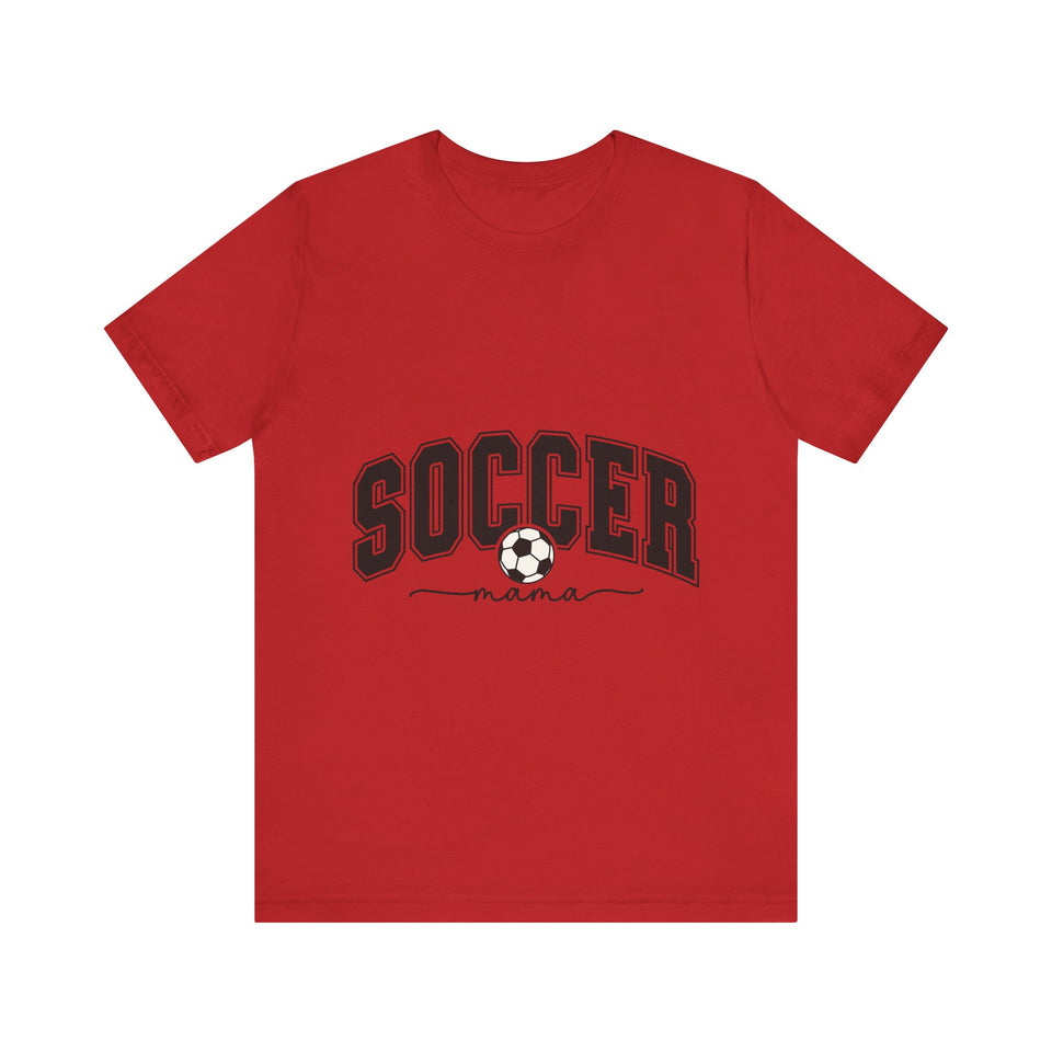 Soccer Mama With Black Letters Unisex Jersey Short Sleeve Tee