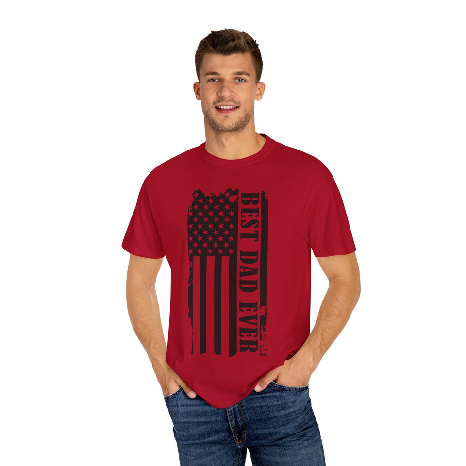 Best Dad Ever Unisex Garment-Dyed T-Shirt
