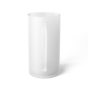 Dad Plaid Frosted Glass Beer Mug