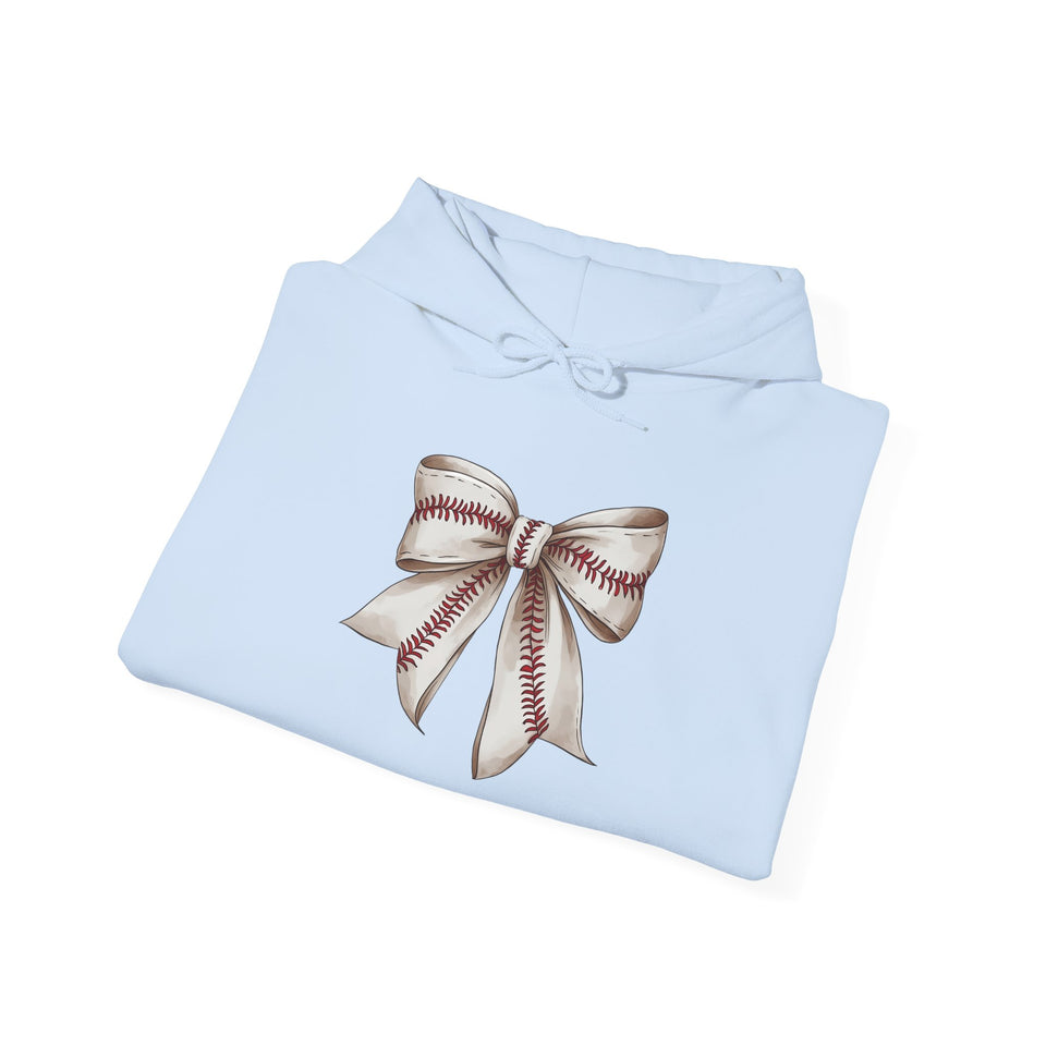 Baseball Bow Unisex Hooded Sweatshirt