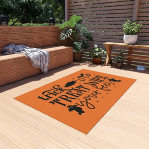 Trick Or Treat Wipe Your Feet Outdoor Rug