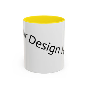 Personalized Accent Coffee Mug - Customizable Design for Home or Office