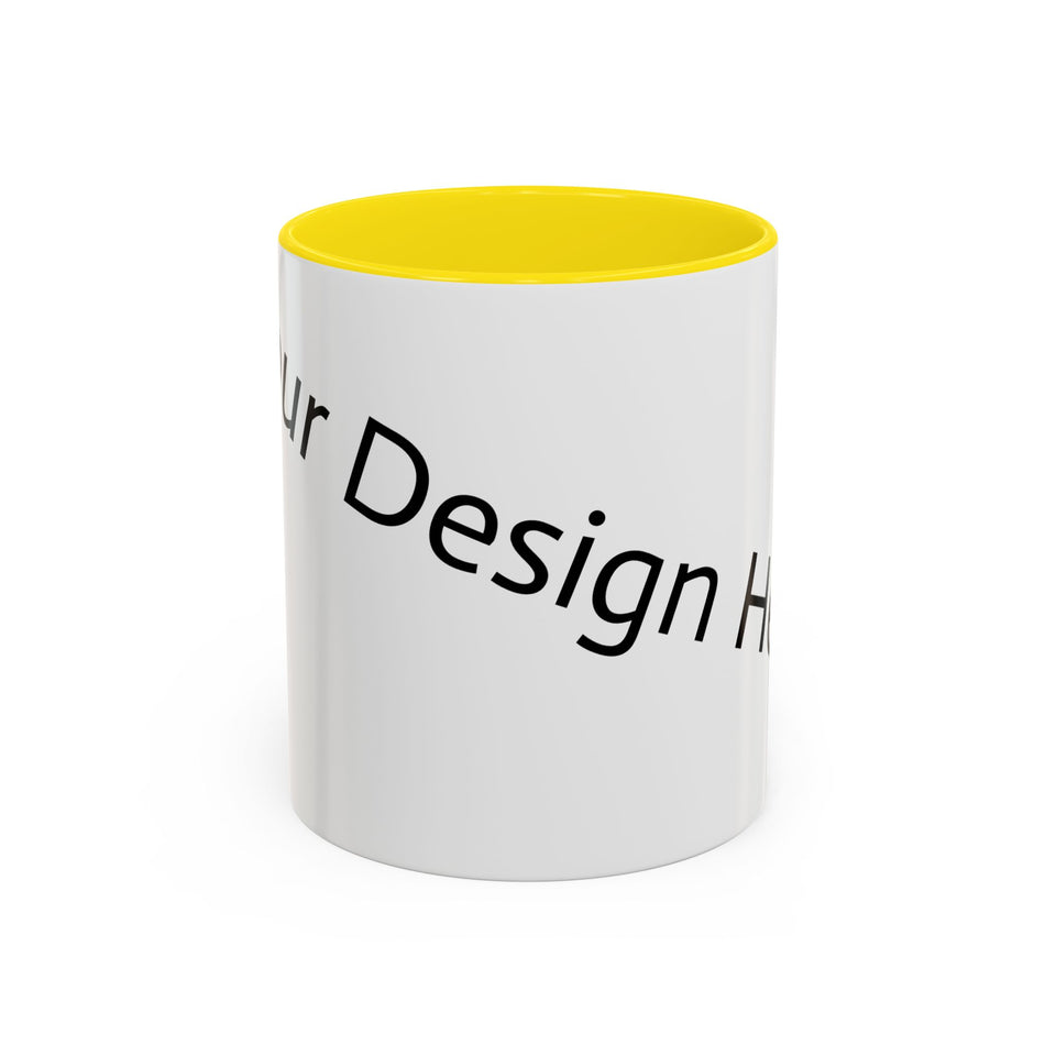Personalized Accent Coffee Mug - Customizable Design for Home or Office