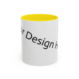 Personalized Accent Coffee Mug - Customizable Design for Home or Office