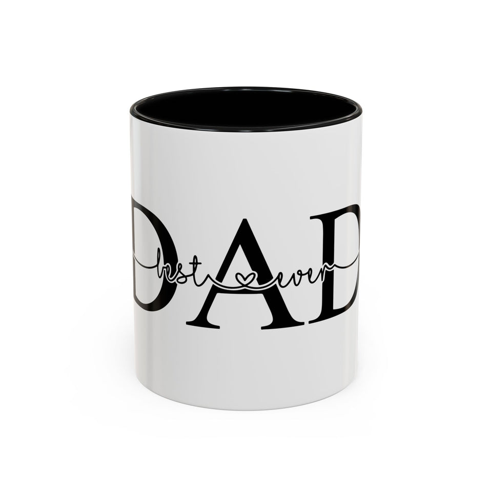Best Dad Ever Accent Coffee Mug (11, 15oz)