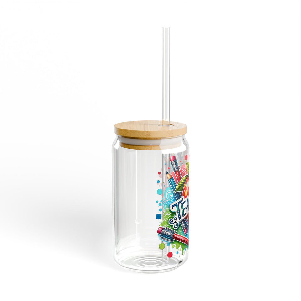 Teacher Sipper Glass, 16oz