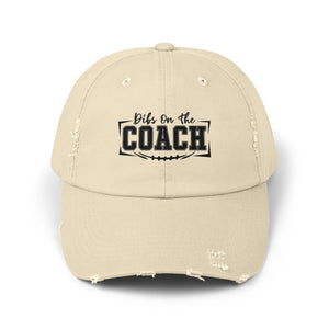 Unisex Distressed Cap - 'Dibs on the Coach' Sports Hat