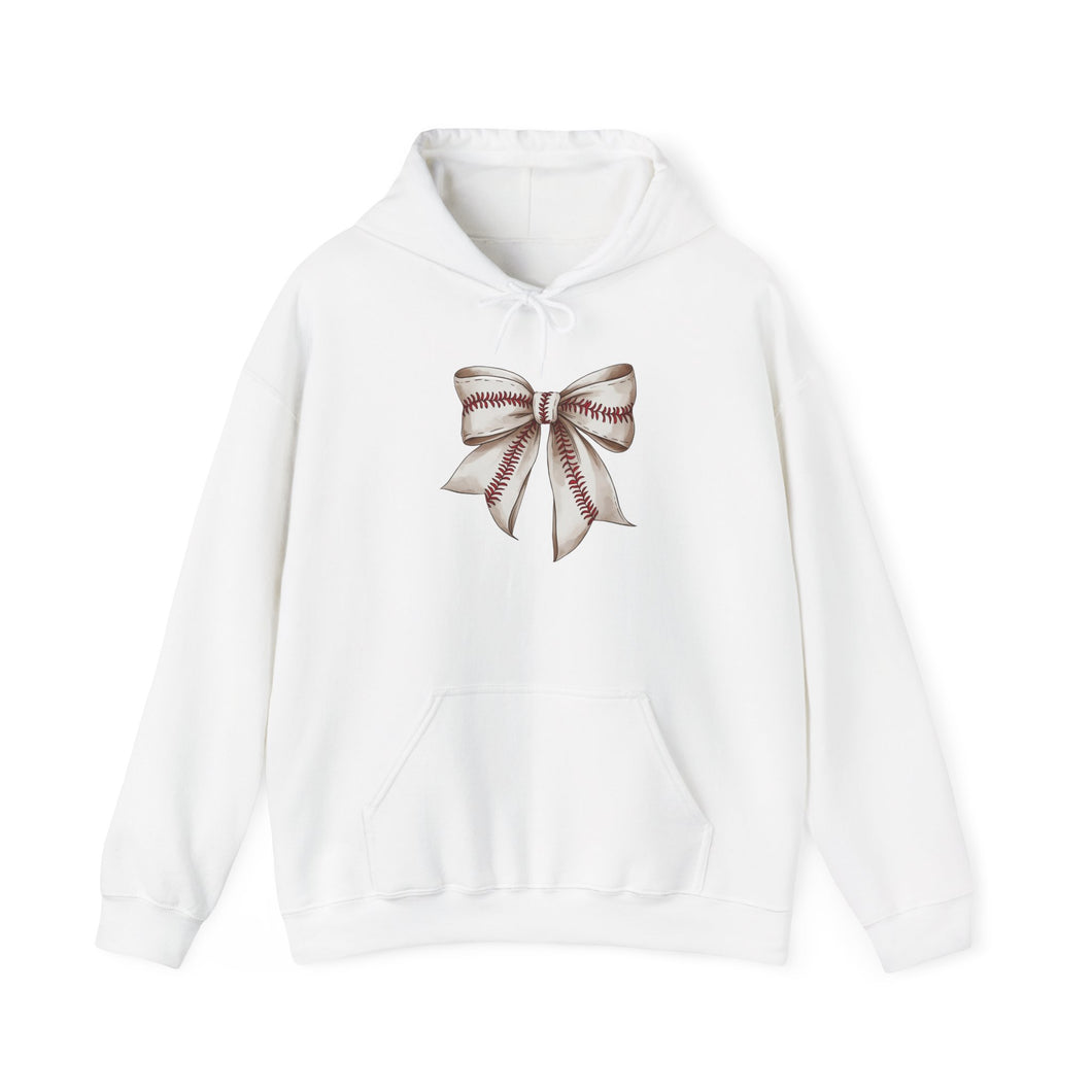 Baseball Bow Unisex Hooded Sweatshirt