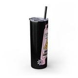 Caution You May Fall In Love Skinny Tumbler with Straw, 20oz