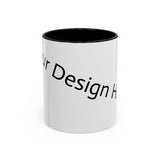 Personalized Accent Coffee Mug - Customizable Design for Home or Office