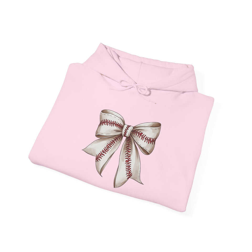 Baseball Bow Unisex Hooded Sweatshirt