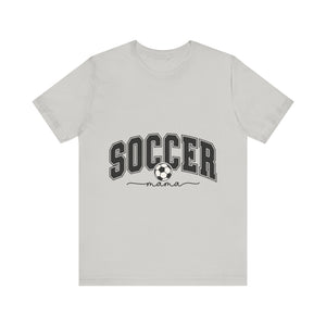 Soccer Mama With Black Letters Unisex Jersey Short Sleeve Tee