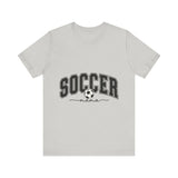 Soccer Mama With Black Letters Unisex Jersey Short Sleeve Tee