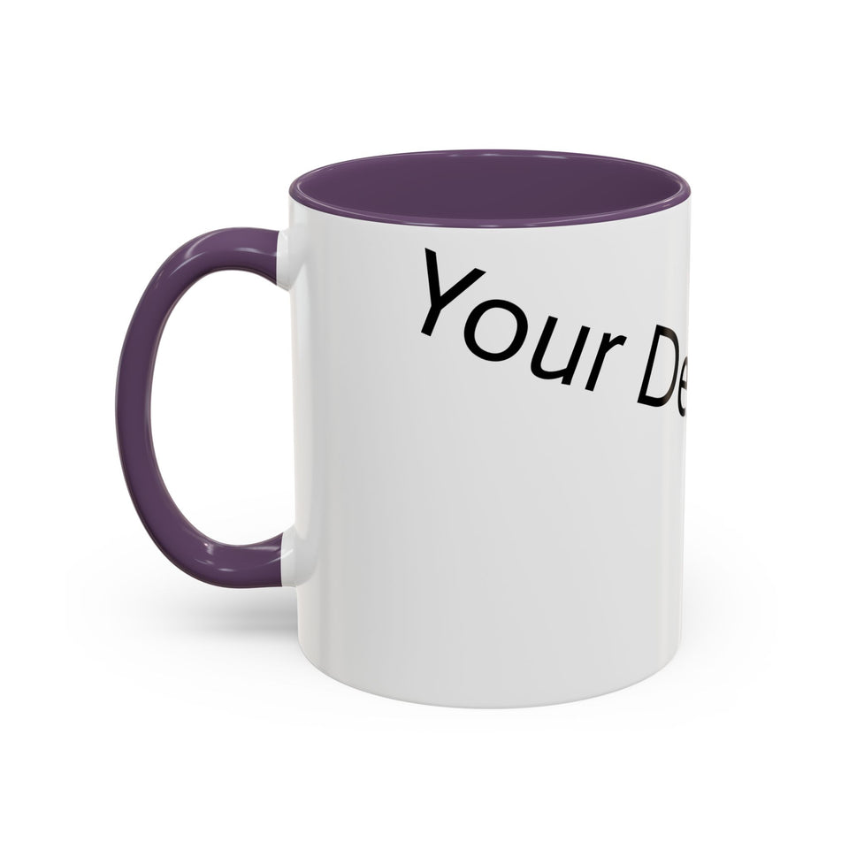 Personalized Accent Coffee Mug - Customizable Design for Home or Office