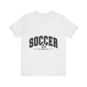 Soccer Mama With Black Letters Unisex Jersey Short Sleeve Tee