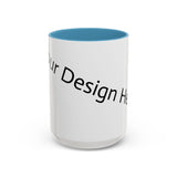 Personalized Accent Coffee Mug - Customizable Design for Home or Office