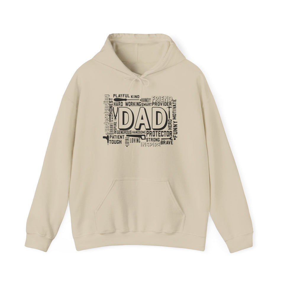 What A Dad Is Unisex Heavy Blend™ Hooded Sweatshirt