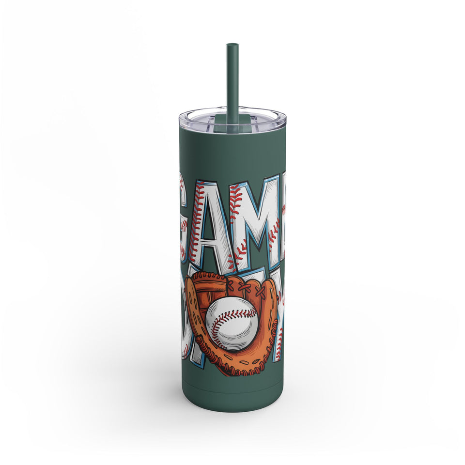 Game Day Tumbler - 20oz Matte Skinny Cup for Sports Fans
