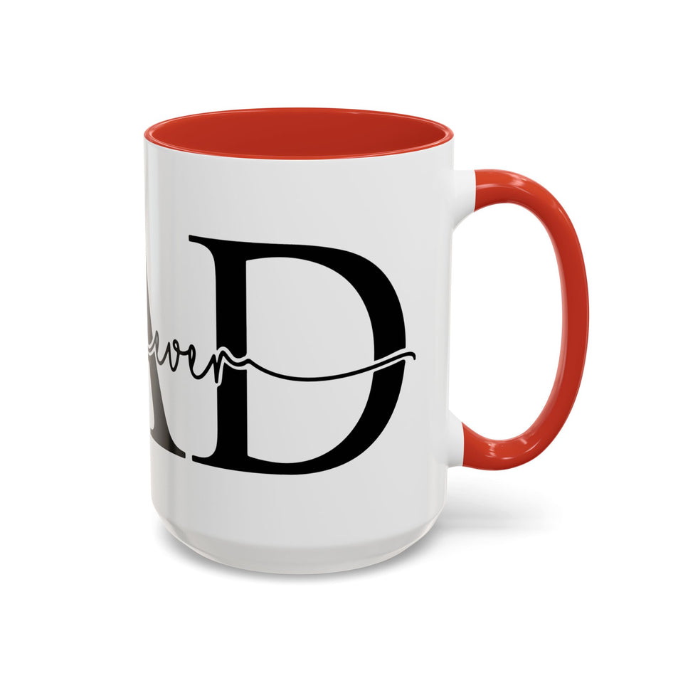 Best Dad Ever Accent Coffee Mug (11, 15oz)