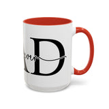 Best Dad Ever Accent Coffee Mug (11, 15oz)