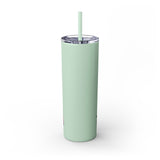 Caution You May Fall In Love Skinny Tumbler with Straw, 20oz