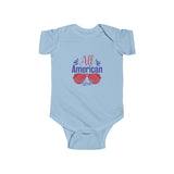 All American Baby Bodysuit Infant Onesie – Patriotic Comfort for Your Little Star