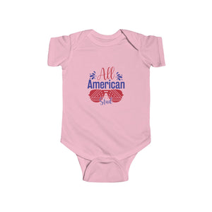 All American Baby Bodysuit Infant Onesie – Patriotic Comfort for Your Little Star