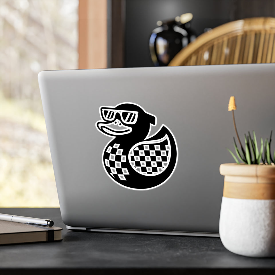 Cool Duck Sticker – Unique Kiss-Cut Vinyl Decal for Home Decor