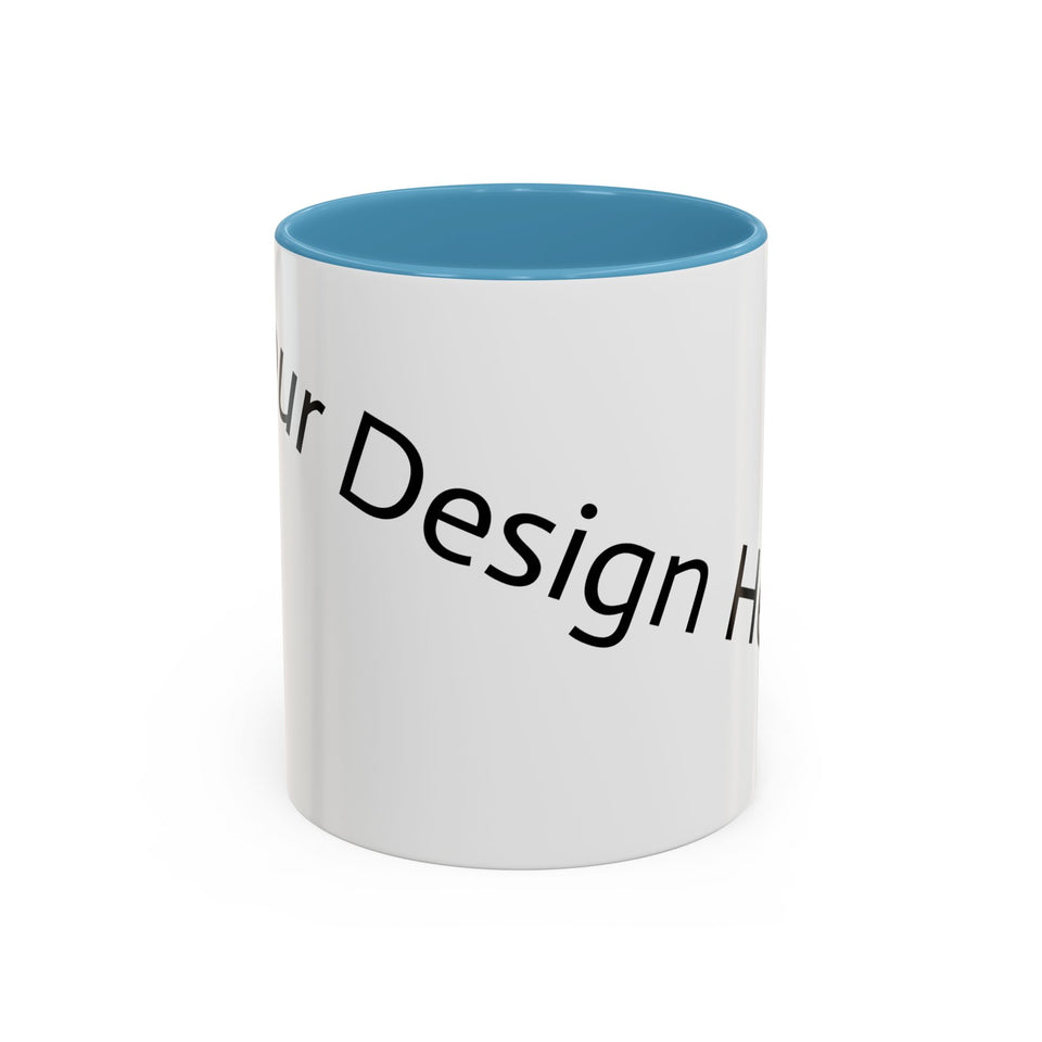 Personalized Accent Coffee Mug - Customizable Design for Home or Office