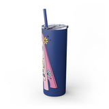 Caution You May Fall In Love Skinny Tumbler with Straw, 20oz