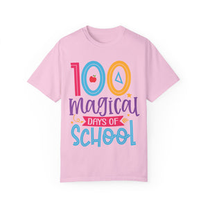100 Magical Days Of School Unisex Garment-Dyed T-shirt