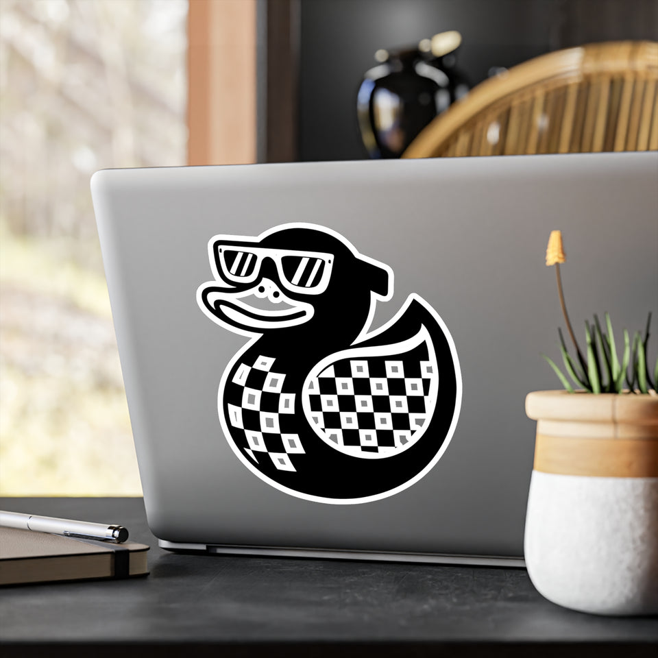 Cool Duck Sticker – Unique Kiss-Cut Vinyl Decal for Home Decor
