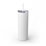 Mama Leopard Print Skinny Tumbler with Straw - 20oz
