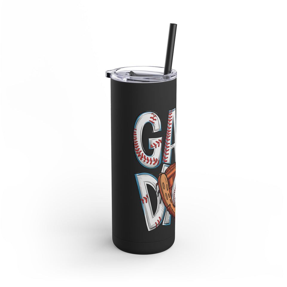 Game Day Tumbler - 20oz Matte Skinny Cup for Sports Fans