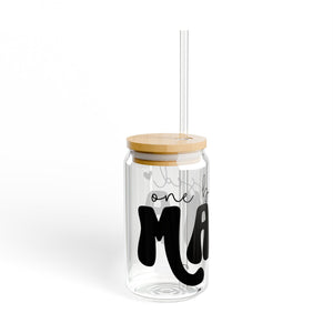 One Blessed Mamma Sipper Glass, 16oz