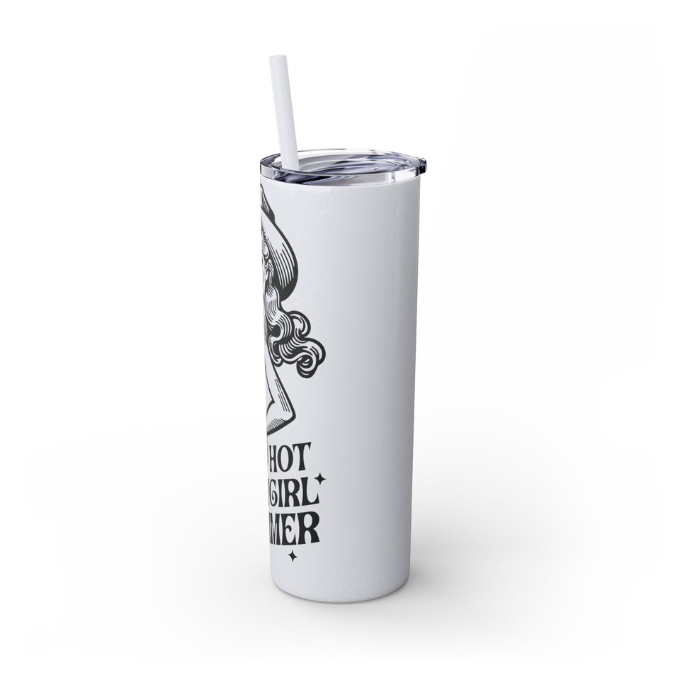 Hot Cowgirl Summer Skinny Tumbler with Straw, 20oz