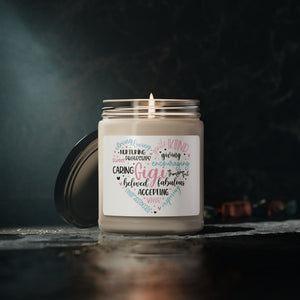 Gigi Heart Scented Soy Candle, 9oz