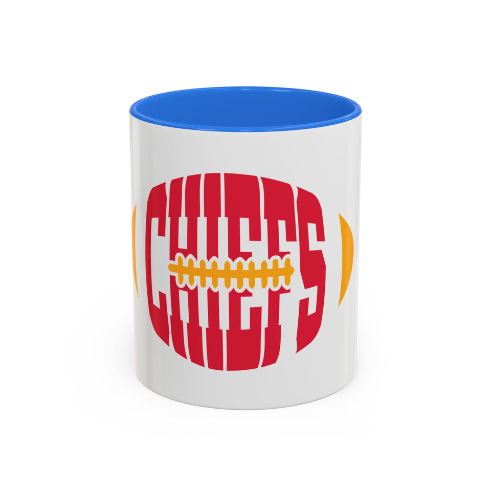 Chiefs Football Mug - Colorful 11oz & 15oz Ceramic Coffee Cup