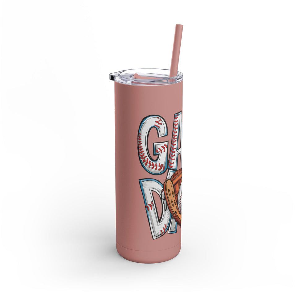 Game Day Tumbler - 20oz Matte Skinny Cup for Sports Fans