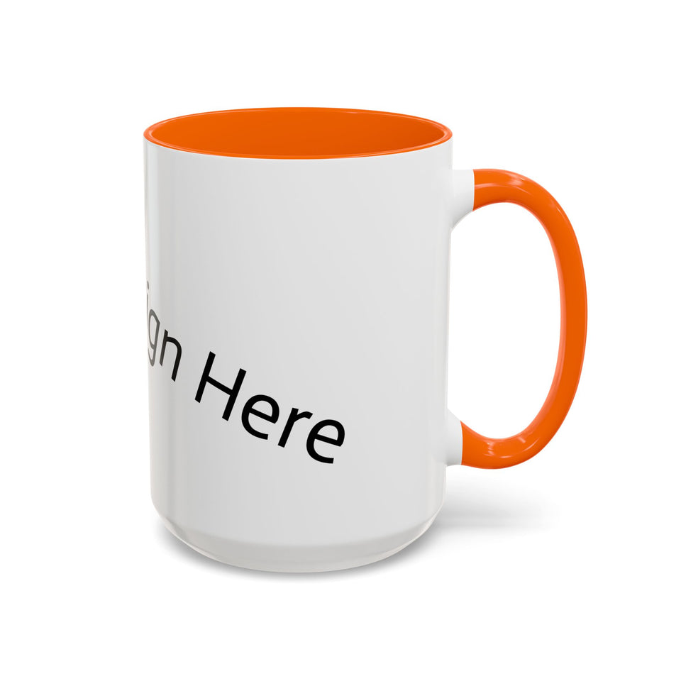 Personalized Accent Coffee Mug - Customizable Design for Home or Office