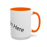Personalized Accent Coffee Mug - Customizable Design for Home or Office