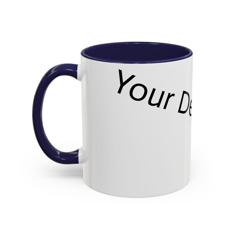Personalized Accent Coffee Mug - Customizable Design for Home or Office