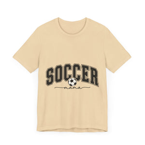 Soccer Mama With Black Letters Unisex Jersey Short Sleeve Tee